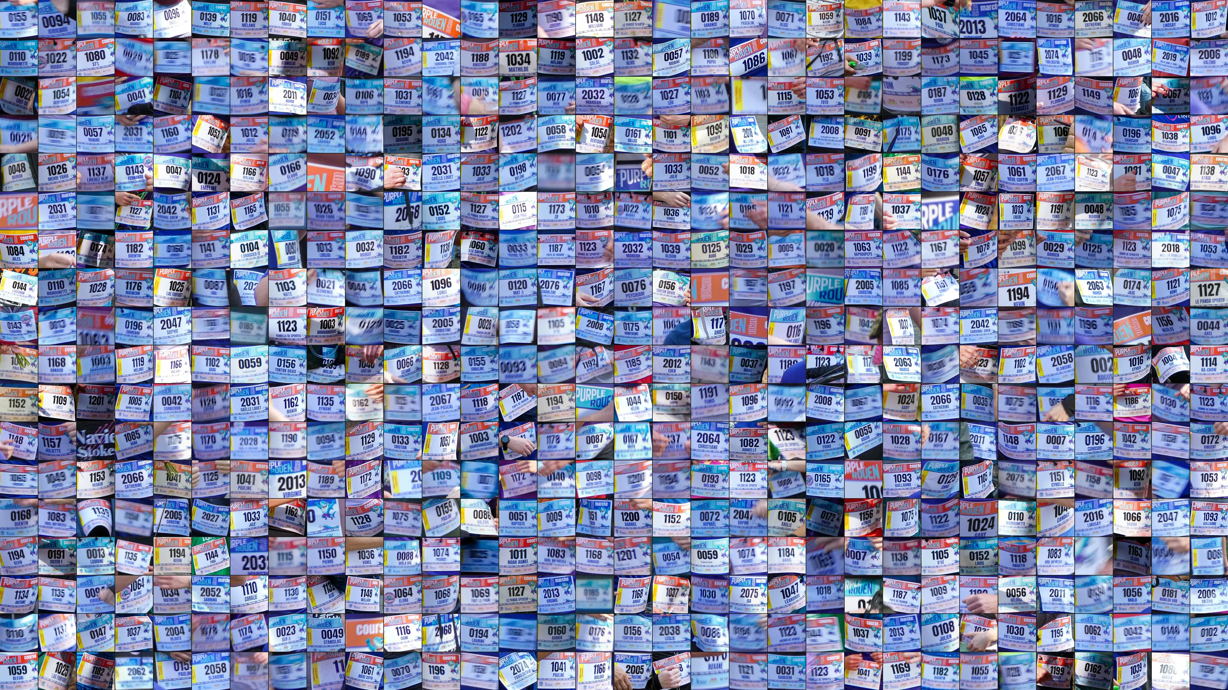 Mosaique dossards